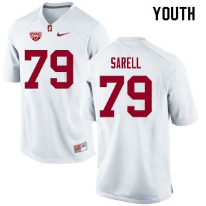 Youth Stanford Cardinal #79 Foster Sarell White Alumni Jersey 189318-155